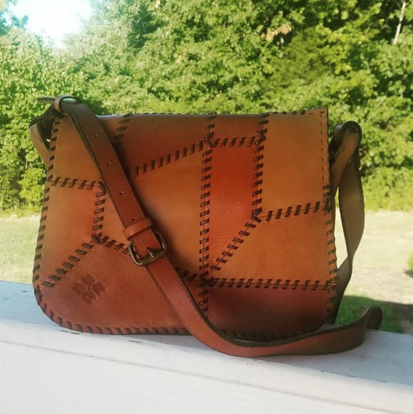 Patricia Nash Handbags - Patricia Nash Italian Leather Patchwork Crossbody